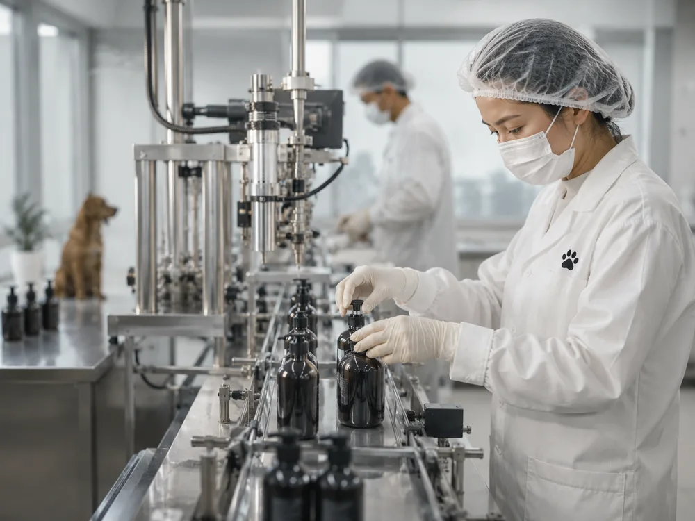 The filling line at the accredited factory